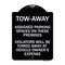 Signmission Tow Zone Assigned Parking Spaces on These Premises Violators Will Be Towed Away at Ve, BW-1824-22797 A-DES-BW-1824-22797 - alternate 1